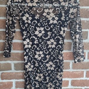 Elegant Black Lace Dress